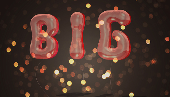 3D Balloons Text Effect