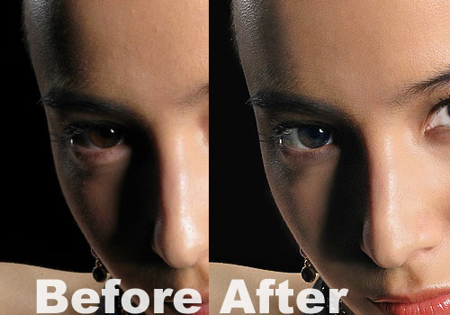 Complete portrait retouching