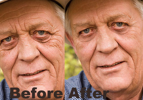 Reducing Wrinkles With The Healing Brush In Photoshop